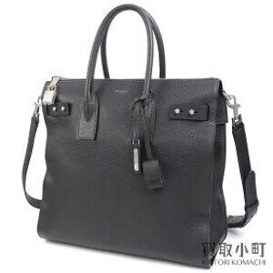 Saint Laurent Sac de Jour Souple North South Tote Bag Black Shoulder Vertical